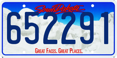 SD license plate 652291