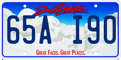 SD license plate 65AI90