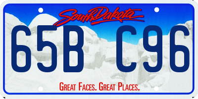 SD license plate 65BC96