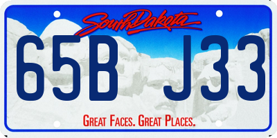 SD license plate 65BJ33