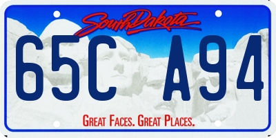 SD license plate 65CA94