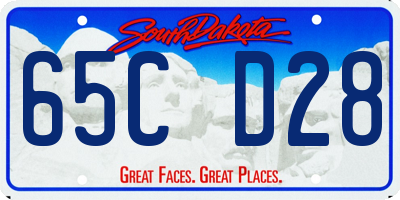 SD license plate 65CD28