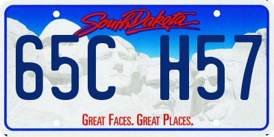 SD license plate 65CH57