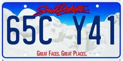 SD license plate 65CY41