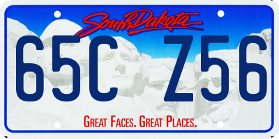 SD license plate 65CZ56