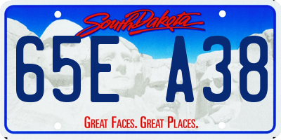 SD license plate 65EA38
