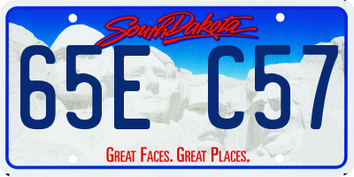 SD license plate 65EC57