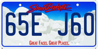 SD license plate 65EJ60
