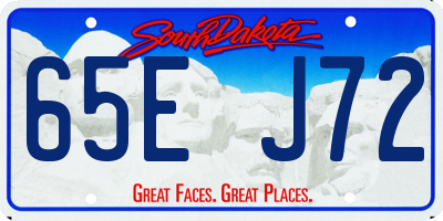 SD license plate 65EJ72