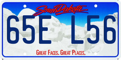 SD license plate 65EL56