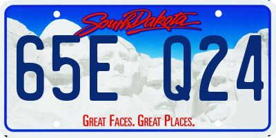 SD license plate 65EQ24