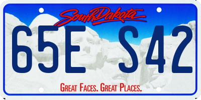 SD license plate 65ES42