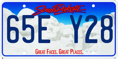 SD license plate 65EY28