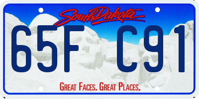 SD license plate 65FC91
