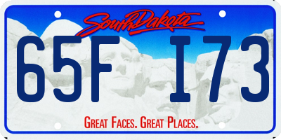 SD license plate 65FI73
