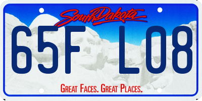 SD license plate 65FL08