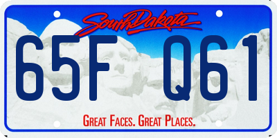 SD license plate 65FQ61