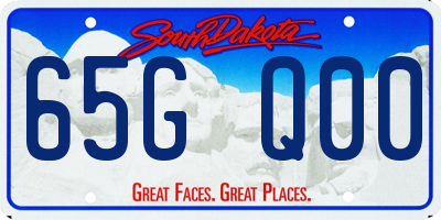 SD license plate 65GQ00