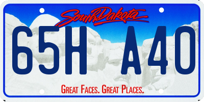 SD license plate 65HA40