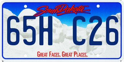 SD license plate 65HC26
