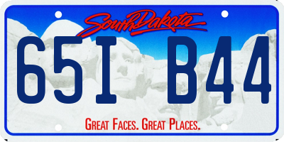 SD license plate 65IB44