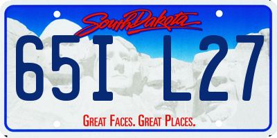 SD license plate 65IL27
