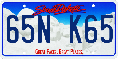 SD license plate 65NK65