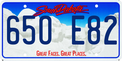 SD license plate 65OE82