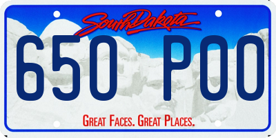 SD license plate 65OP00