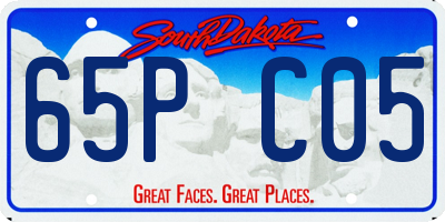 SD license plate 65PC05