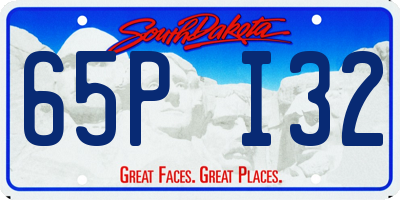 SD license plate 65PI32