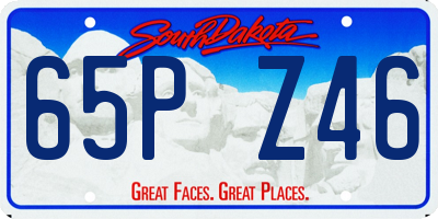 SD license plate 65PZ46