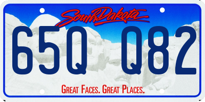SD license plate 65QQ82