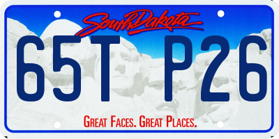 SD license plate 65TP26