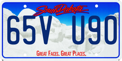 SD license plate 65VU90