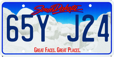 SD license plate 65YJ24