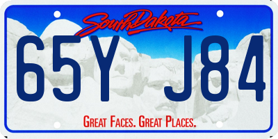 SD license plate 65YJ84