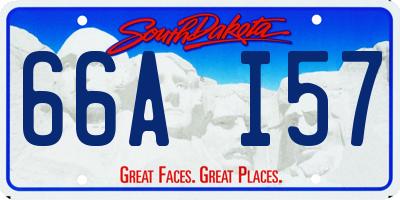 SD license plate 66AI57