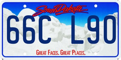 SD license plate 66CL90
