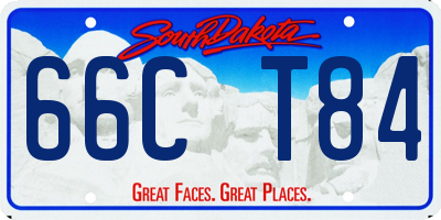 SD license plate 66CT84