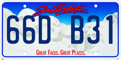 SD license plate 66DB31