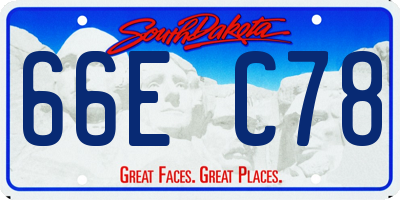SD license plate 66EC78