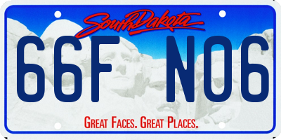 SD license plate 66FN06