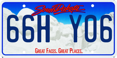 SD license plate 66HY06