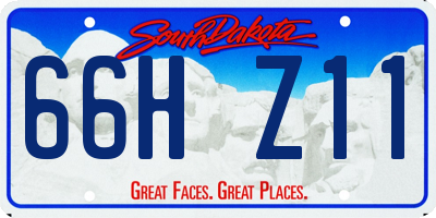 SD license plate 66HZ11