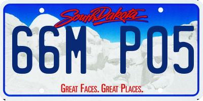 SD license plate 66MP05