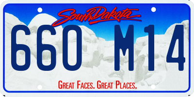 SD license plate 66OM14