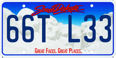 SD license plate 66TL33