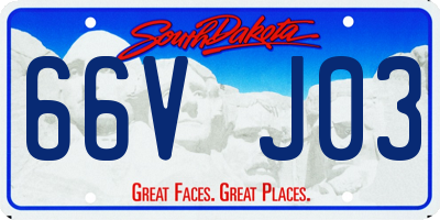 SD license plate 66VJ03