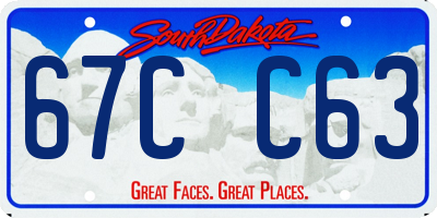 SD license plate 67CC63